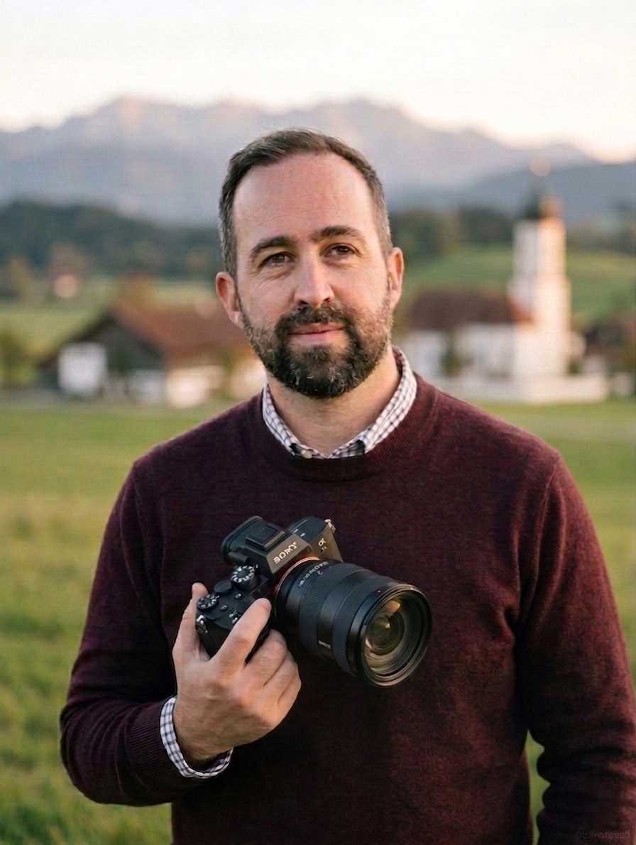 Natürliches Portrait des Fotografen David