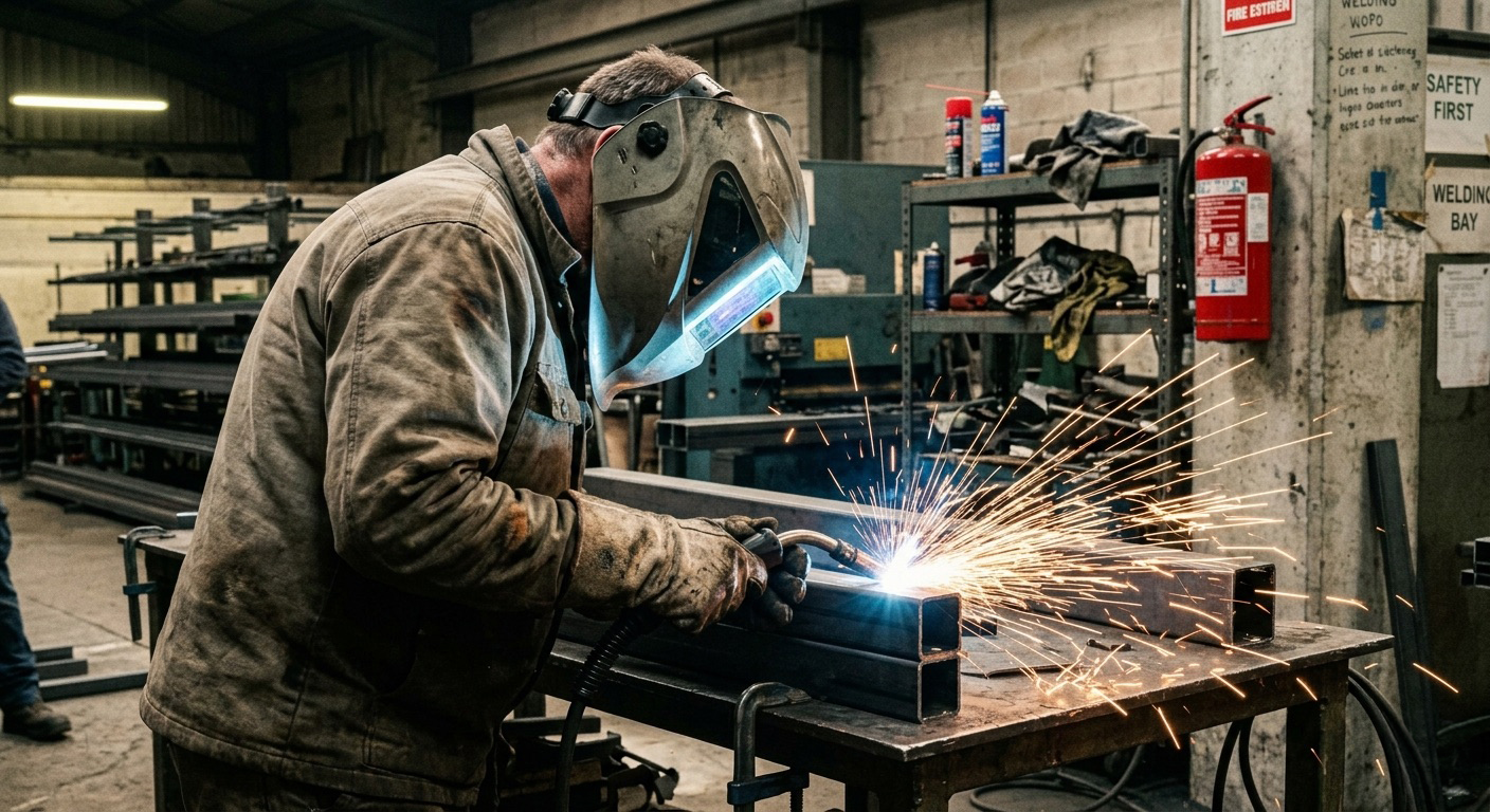 Schweißarbeit im Metallbau