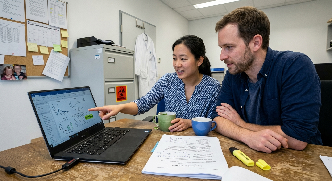 Datenauswertung in einem wissenschaftlichen Arbeitsumfeld